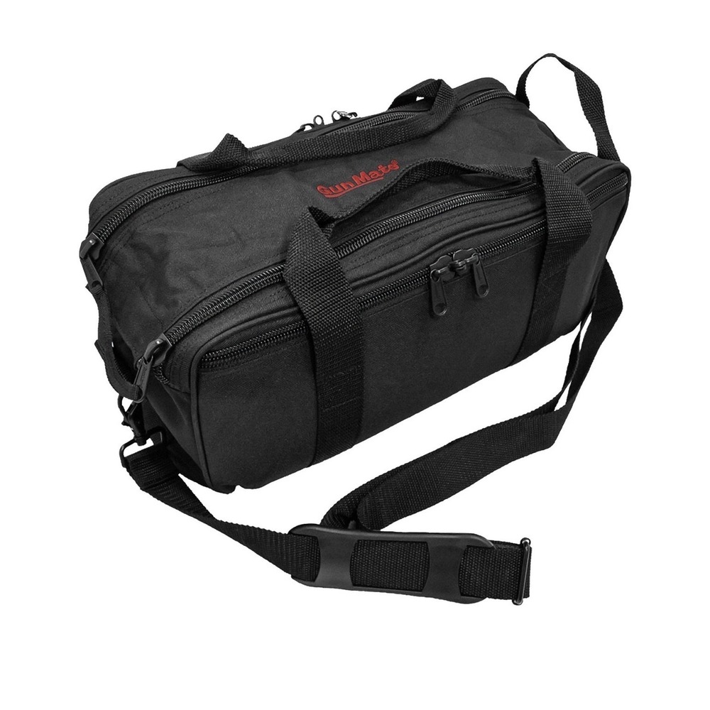 GunMate Pistol Range Bag Black 22520 Tactical Handgun Case with Shoulder Strap